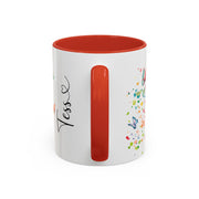 White Boxer Personalized Accent Mugs, 11oz
