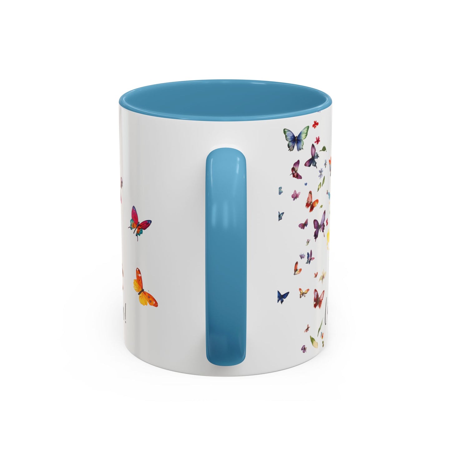 Border Collie #3 “Live like the gate was left open" Accent Mugs, 11oz