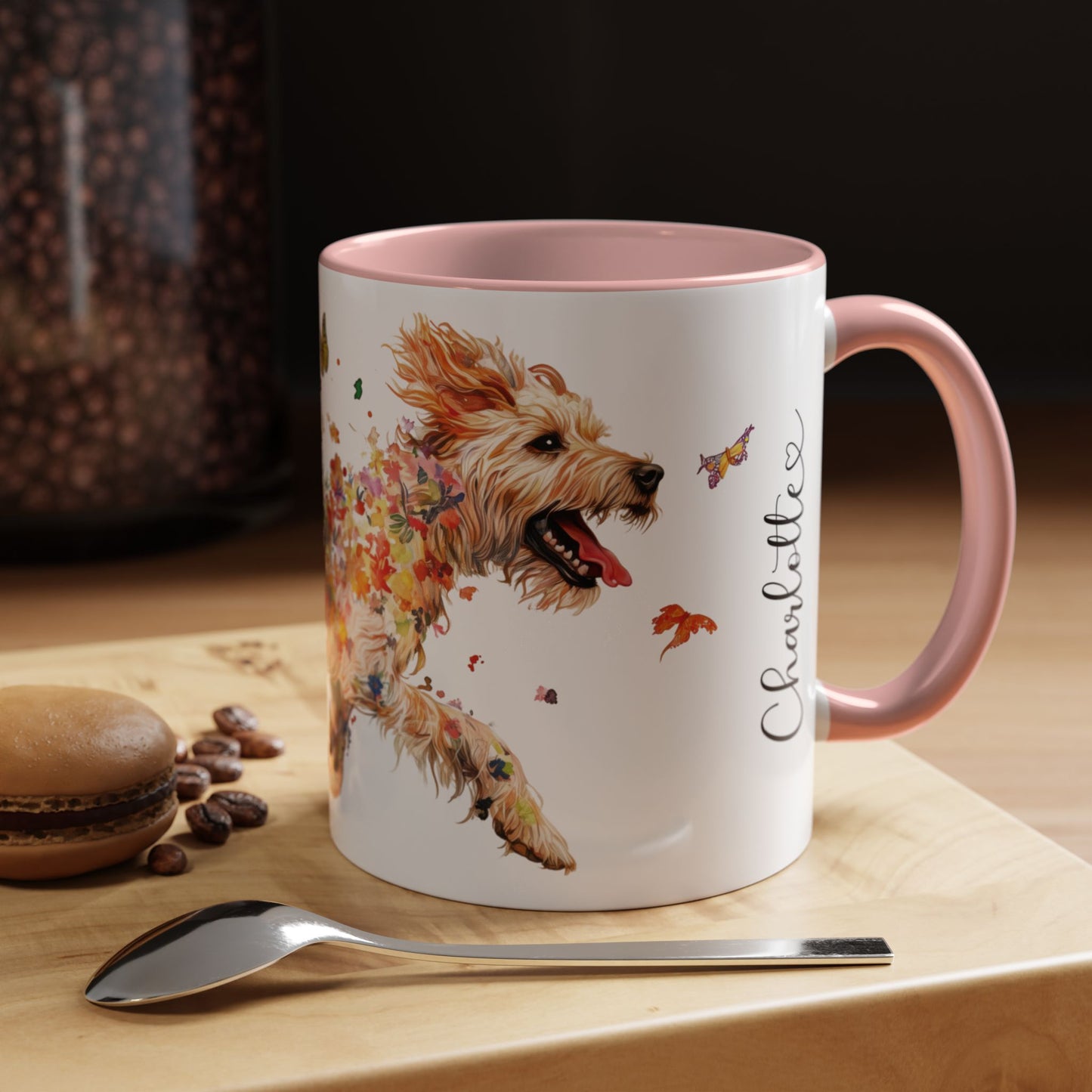 Otterhound Personalized Accent Mugs, 11oz