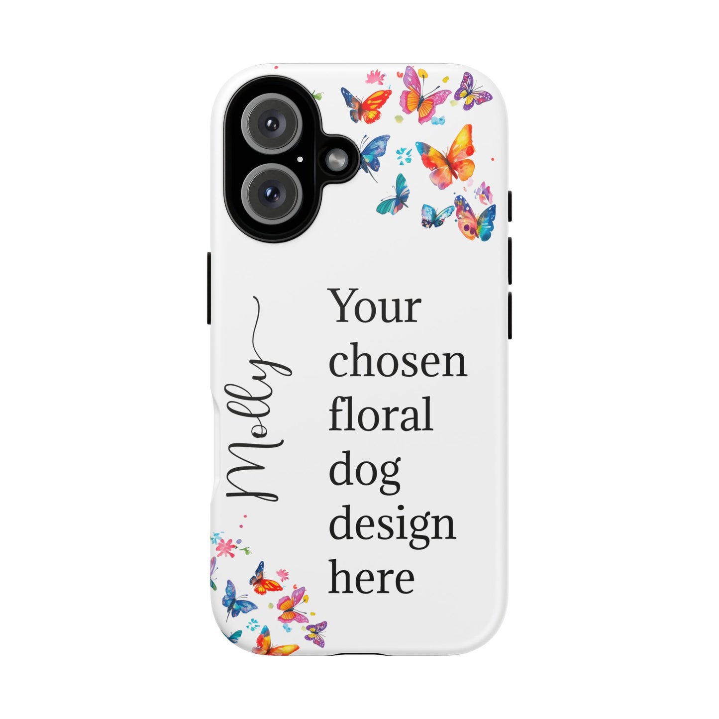 Phone Case, Personalized from ANY OF OUR DESIGNS - White case