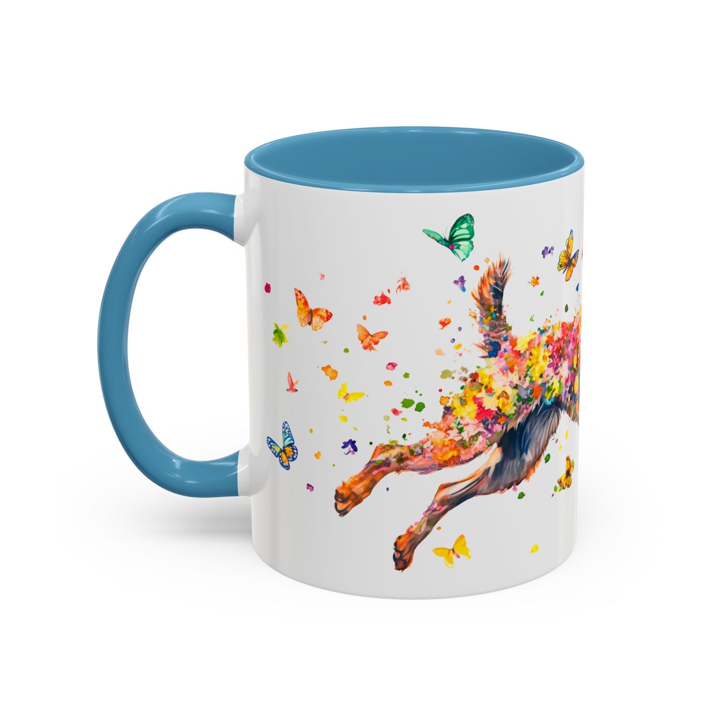 Dutch Shepherd Personalized Colorful Accent Mugs, 11oz