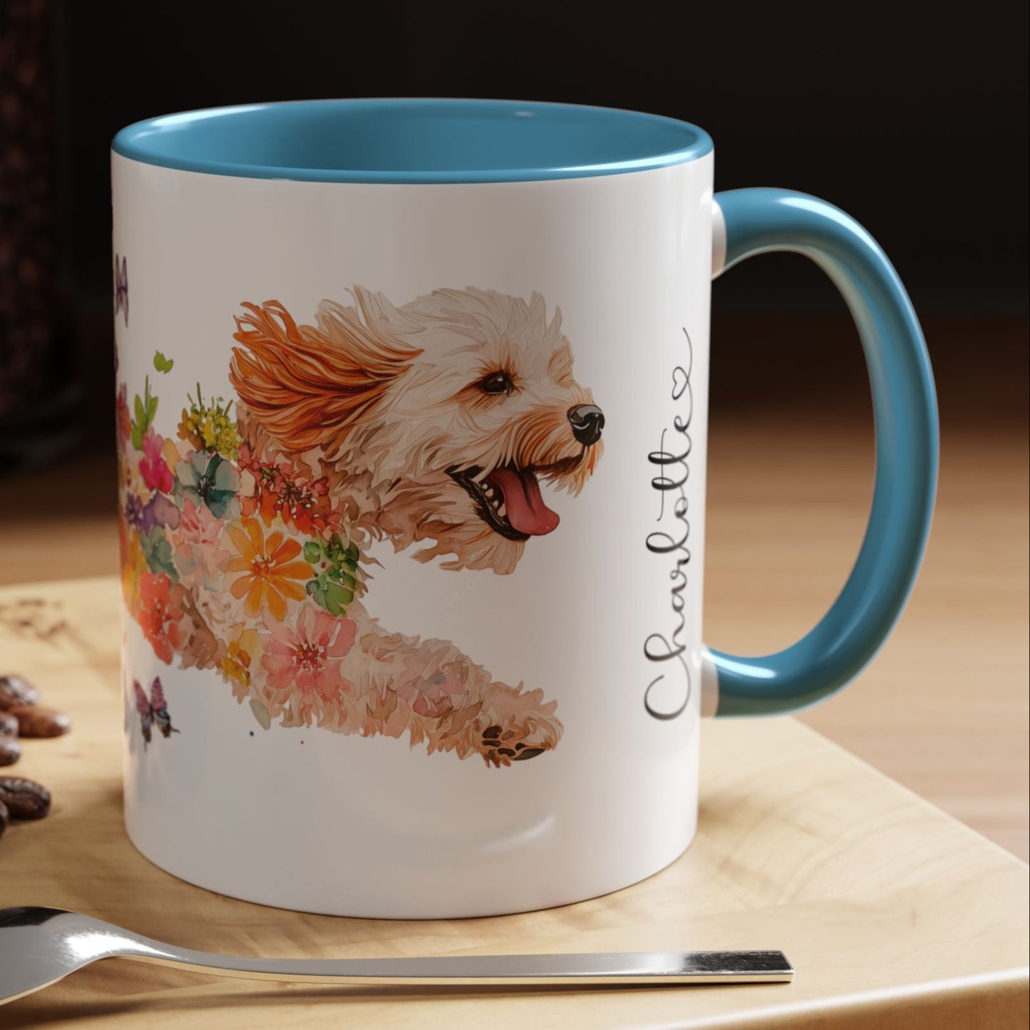 Cockapoo Personalized Accent Mugs, 11oz
