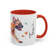 White Boxer Personalized Accent Mugs, 11oz
