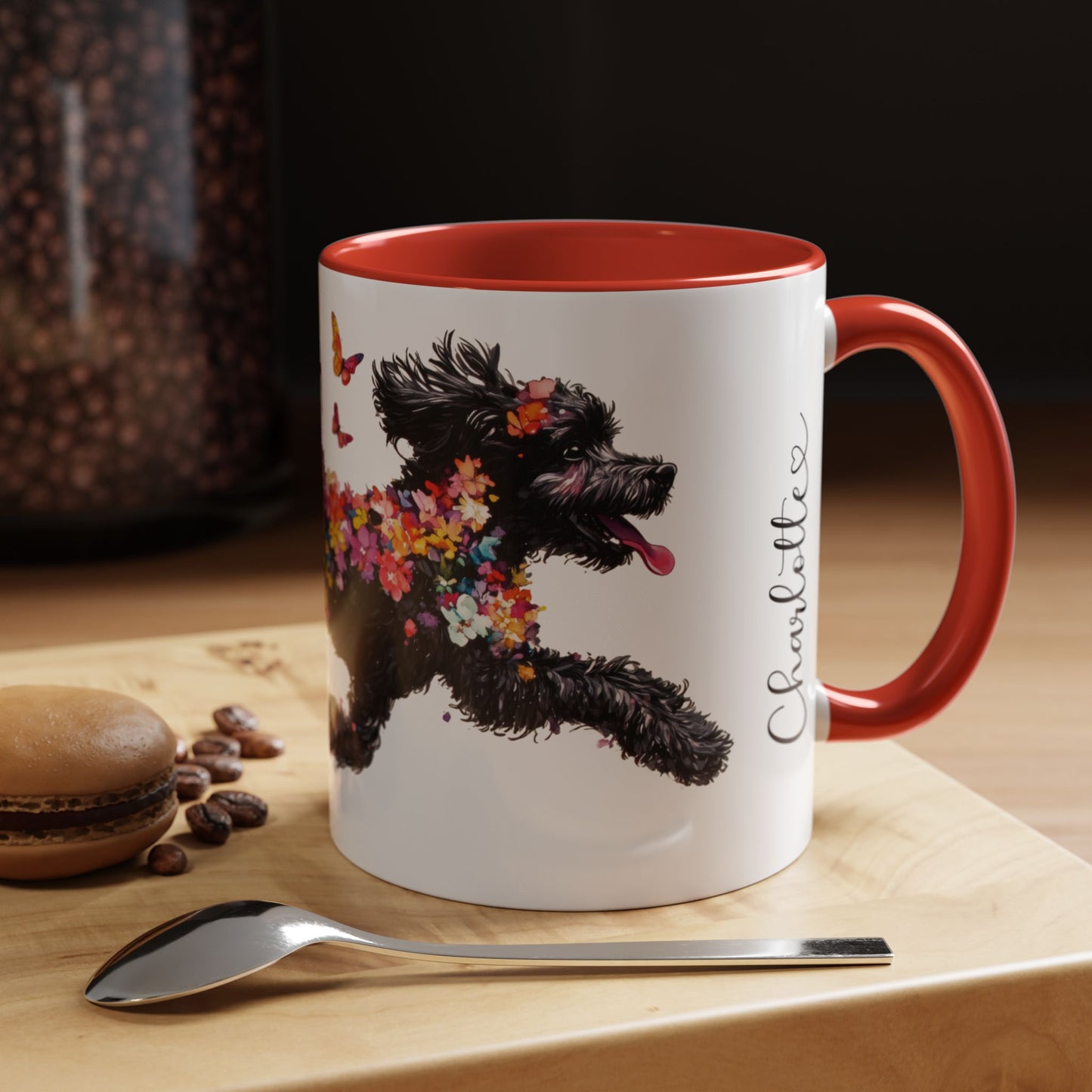 Cavoodle/Cavapoo #1 Personalized Accent Mugs, 11oz