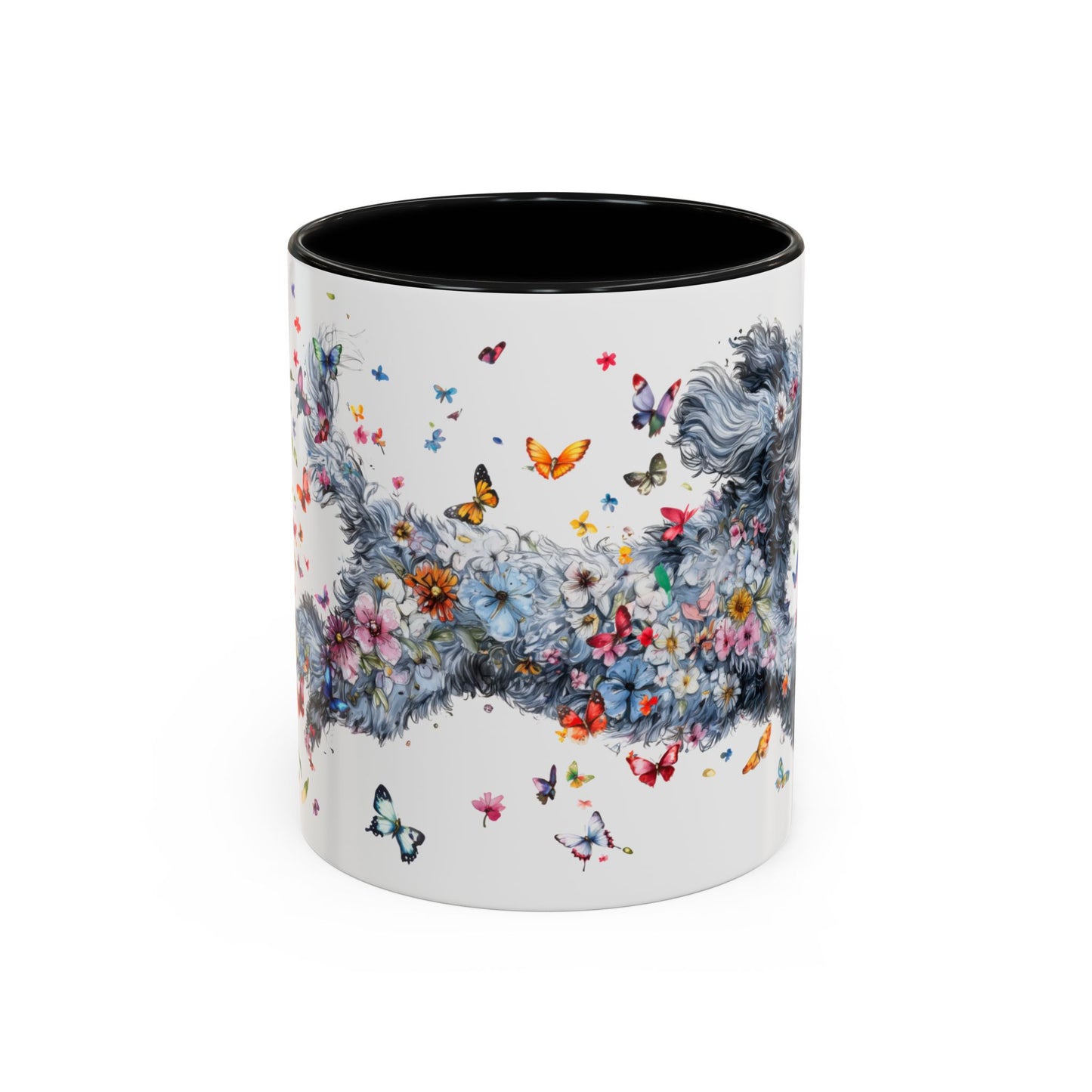 Aussie Doodle #2 Personalized Colorful Accent Mugs, 11oz