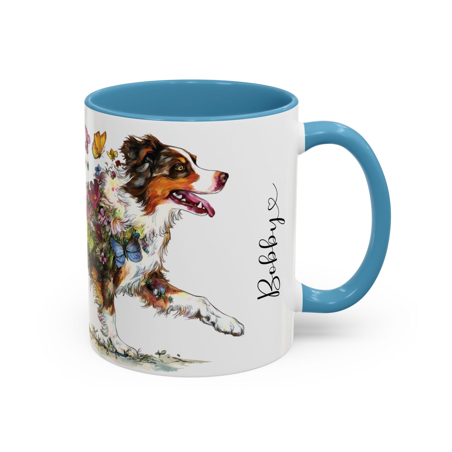 Australian Shepherd (Docked) #2 Personalized Accent Mugs, 11oz