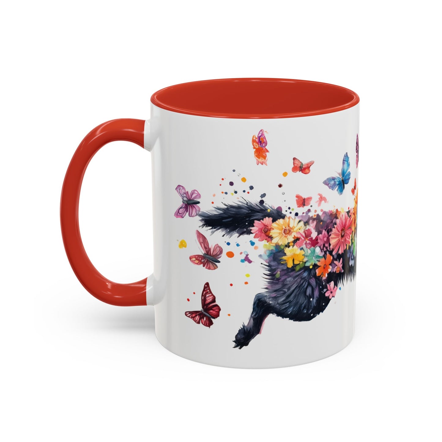 Black Shepherd Personalized Accent Mugs, 11oz
