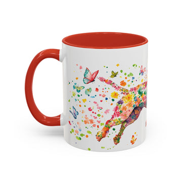 White Boxer Personalized Accent Mugs, 11oz