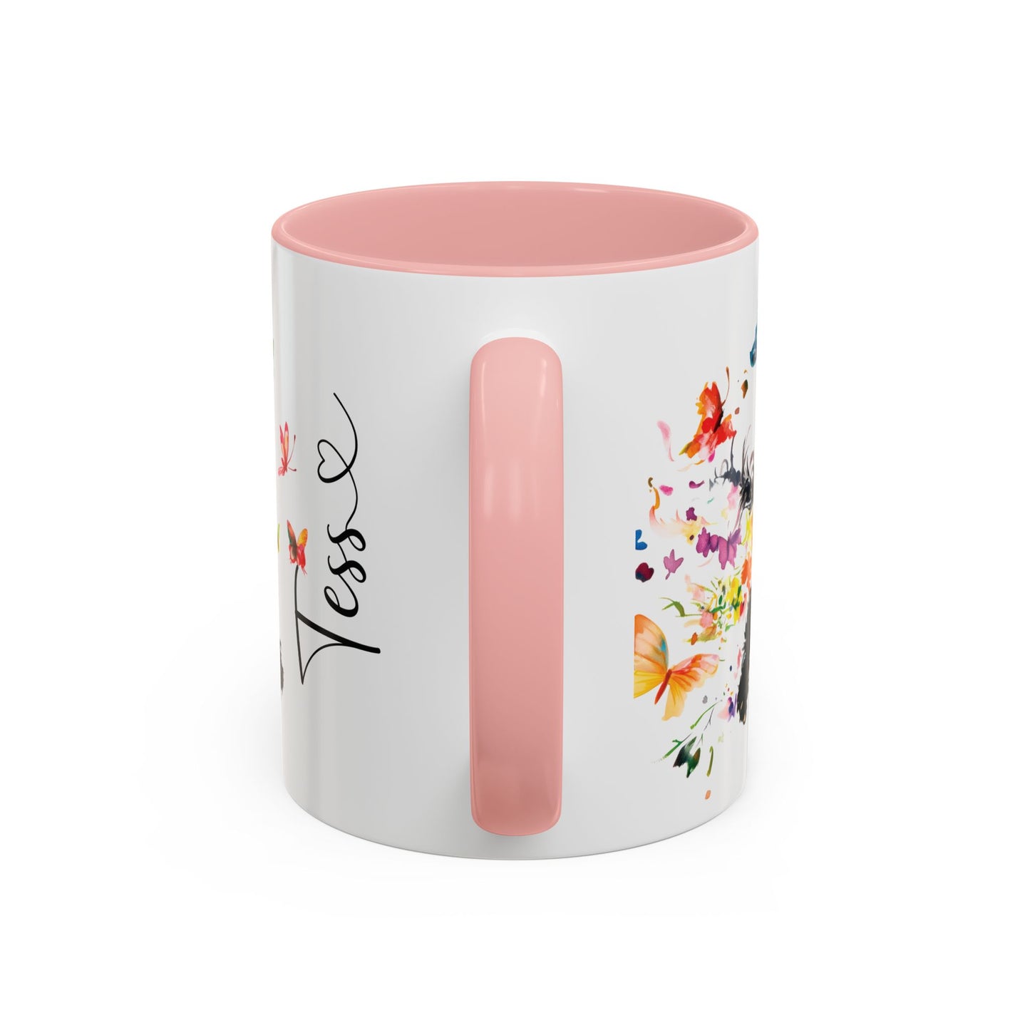 Poodle #2 Personalized Accent Mugs, 11oz