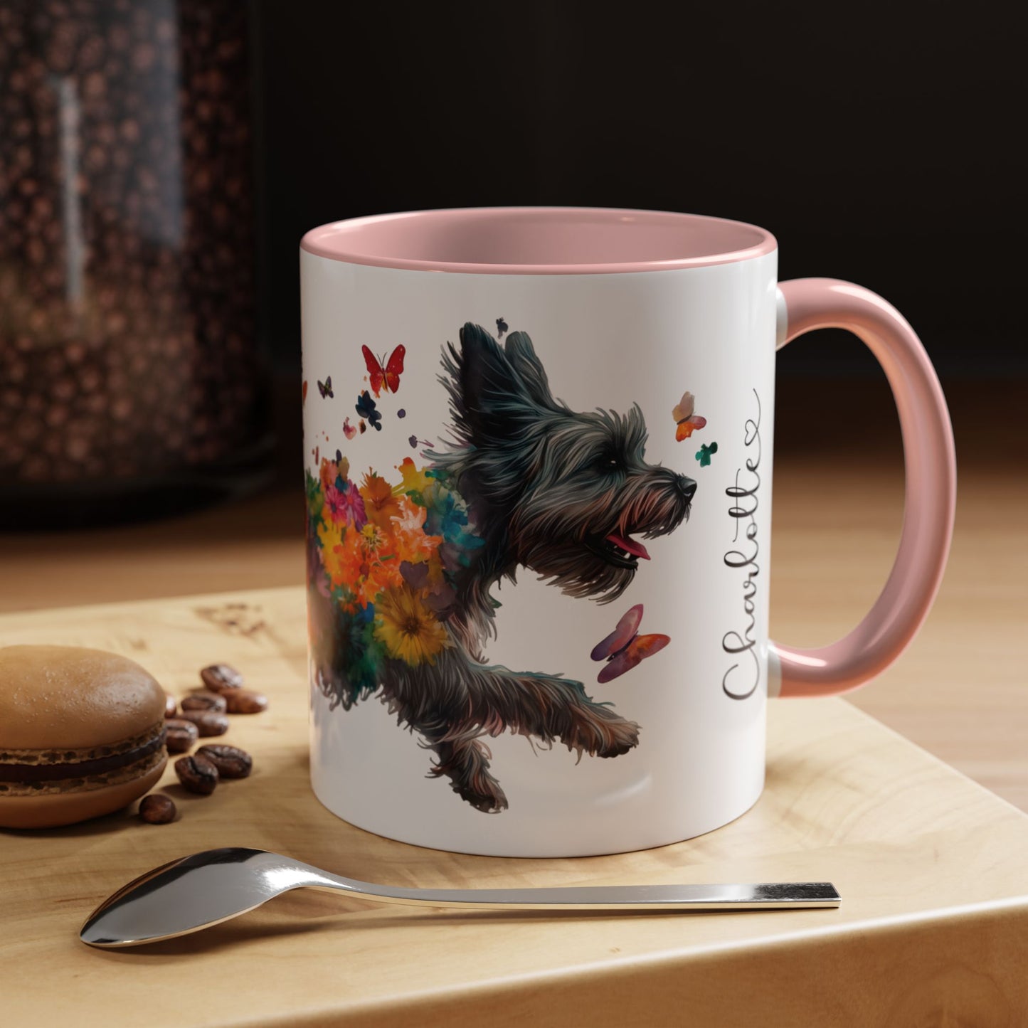 Scottish Terrier Personalized Accent Mugs, 11oz