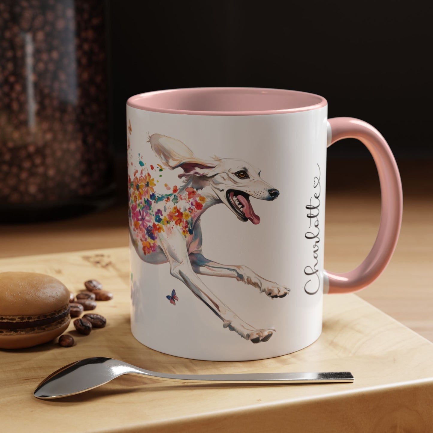 Saluki #1 Personalized Accent Mugs, 11oz