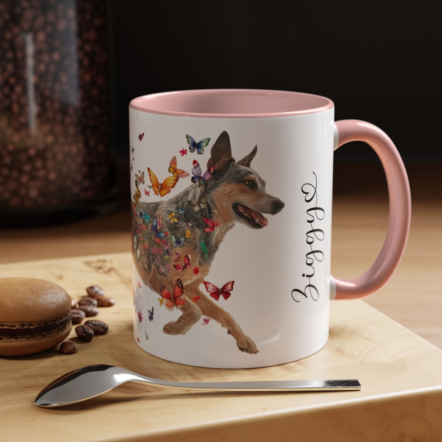 Blue Heeler Personalized Accent Mugs, 11oz