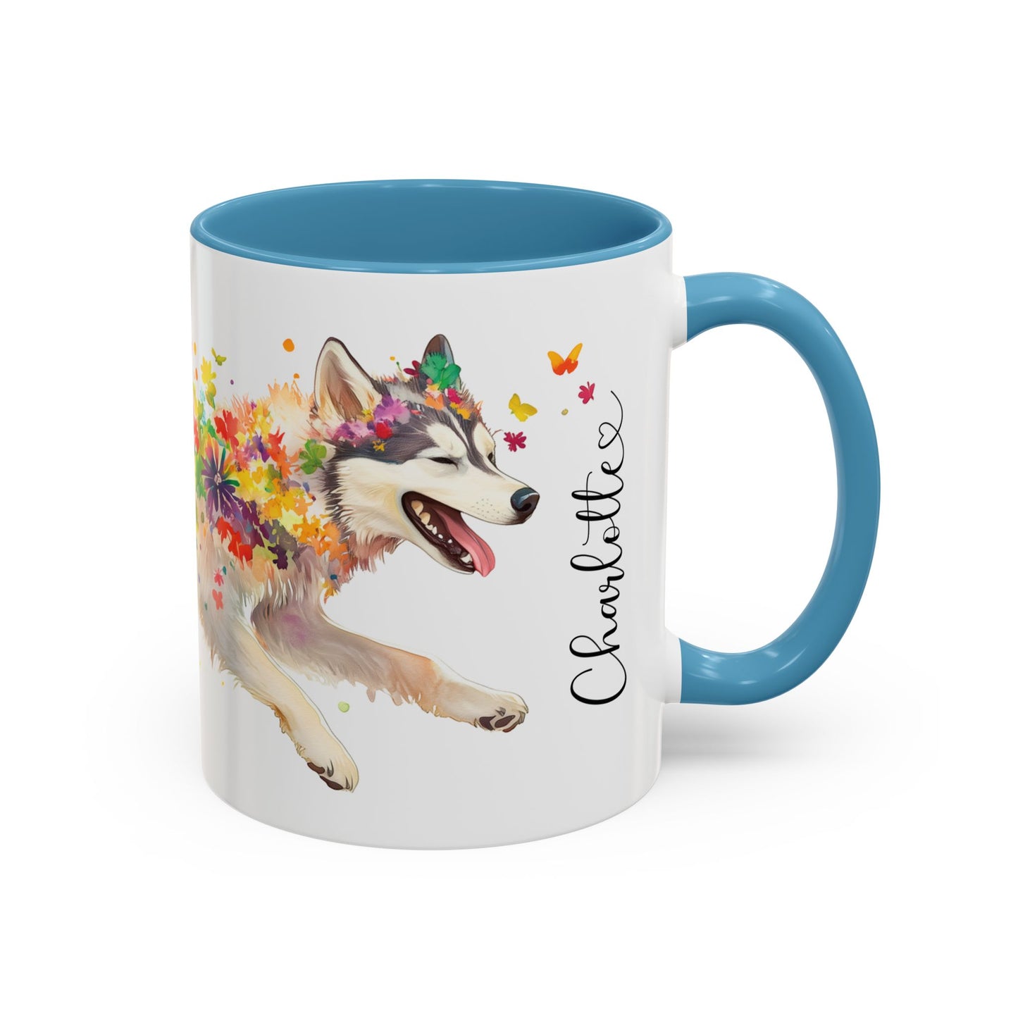 Malamute Personalized Accent Mugs, 11oz