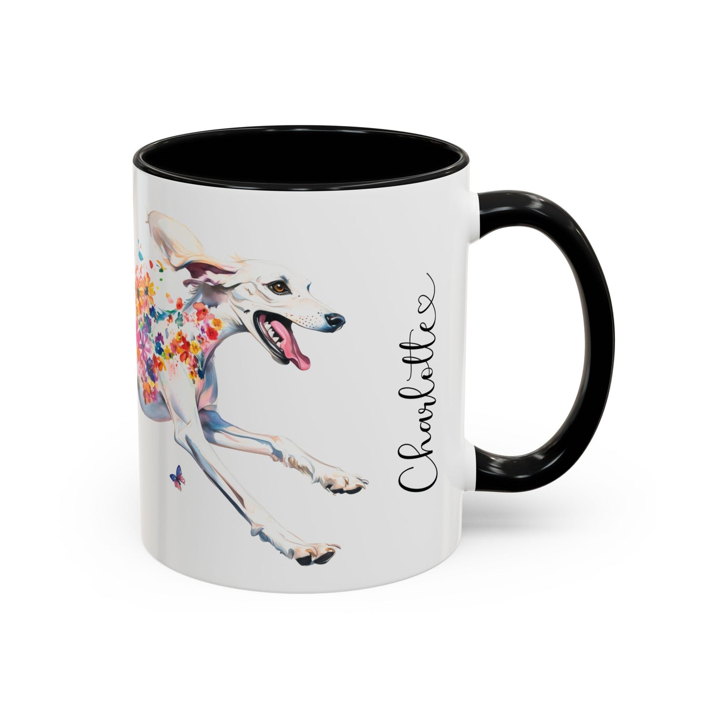 Saluki #1 Personalized Accent Mugs, 11oz