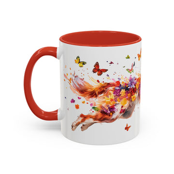 Border Collie Red Merle, Personalized Accent Mugs, 11oz