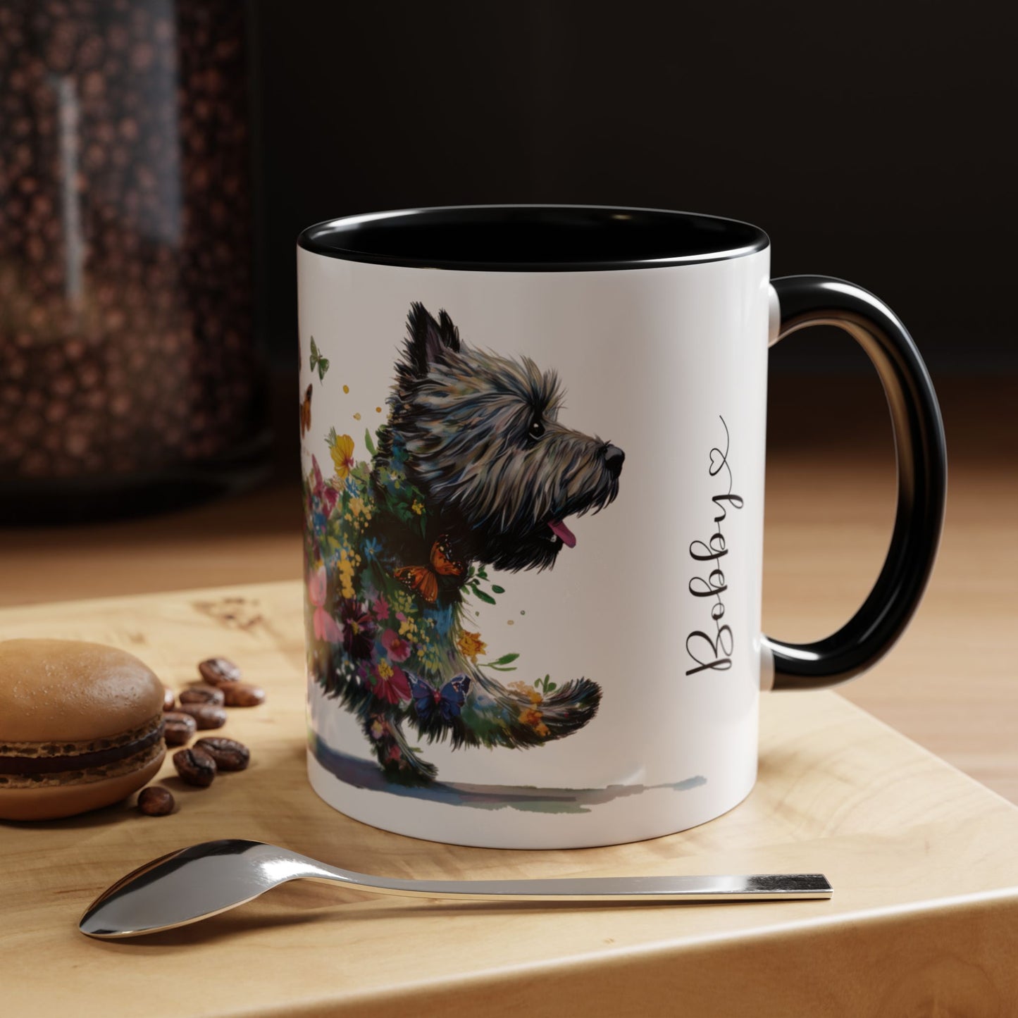 Cairn Terrier #2 Personalized Accent Mugs, 11oz