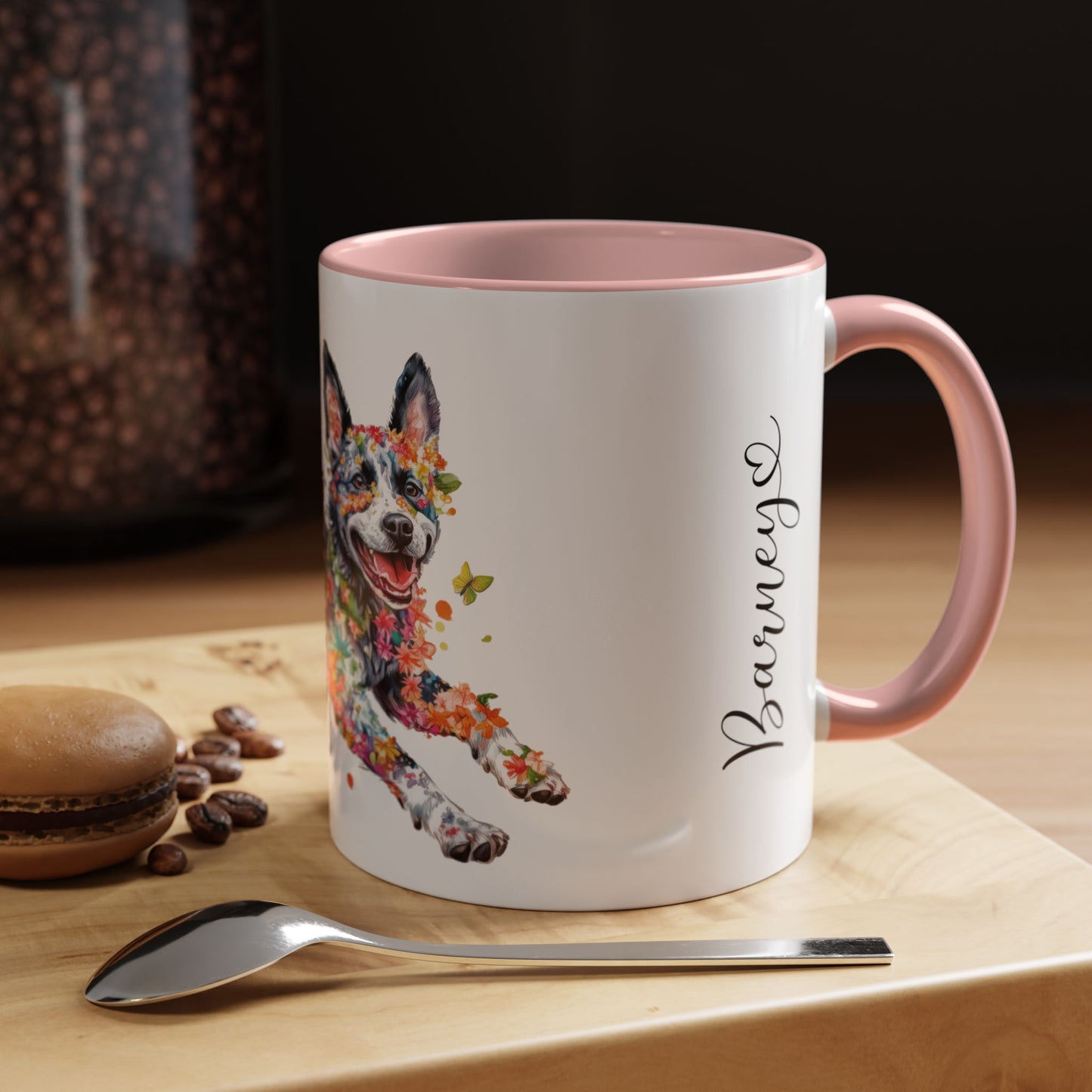 Australian cattle dog (Blue Heeler) Personalized Accent Mugs, 11oz