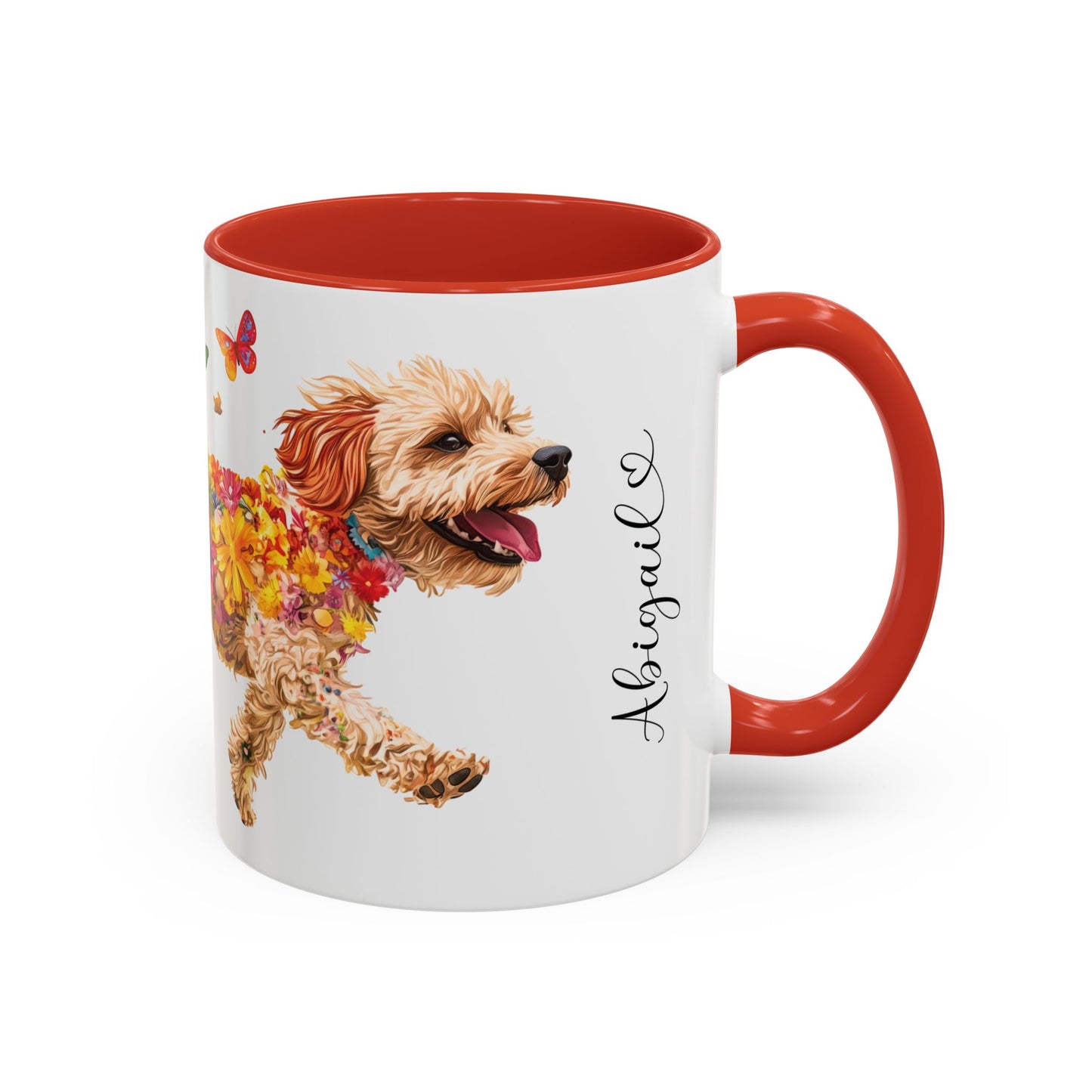 Cavoodle/Cavapoo Personalized Accent Mugs, 11oz