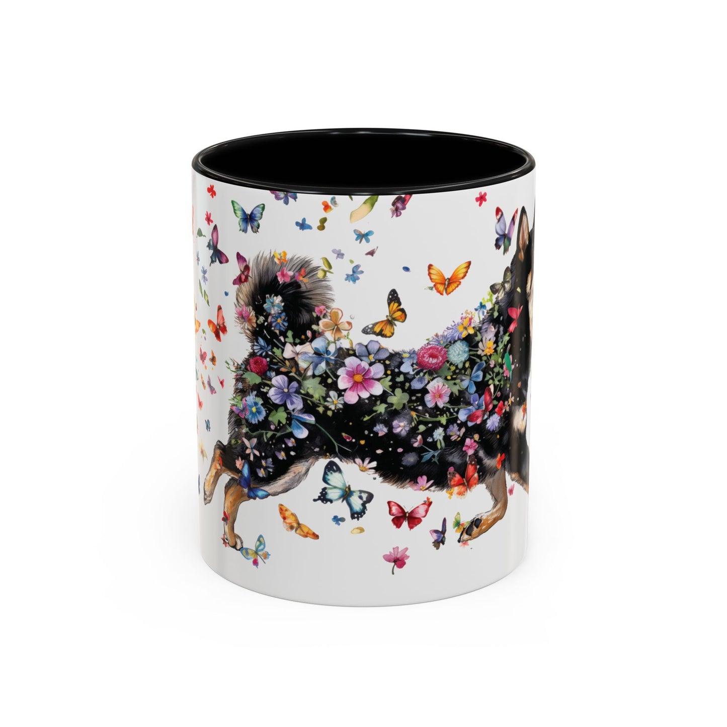 Shiba Inu #2 Personalized Accent Mugs, 11oz