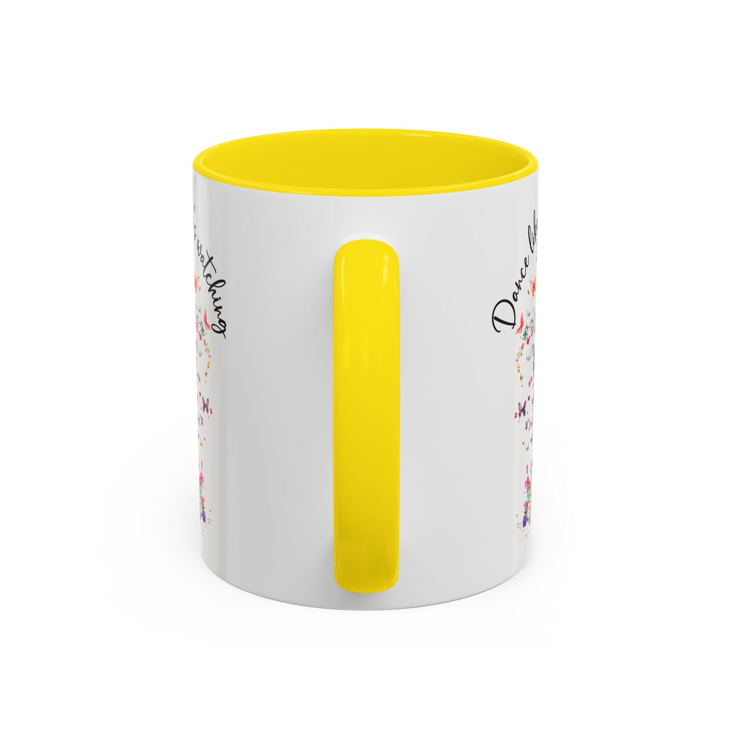 Border Collie "Dance like nobody's watching" personalized colourful Mugs, 11oz