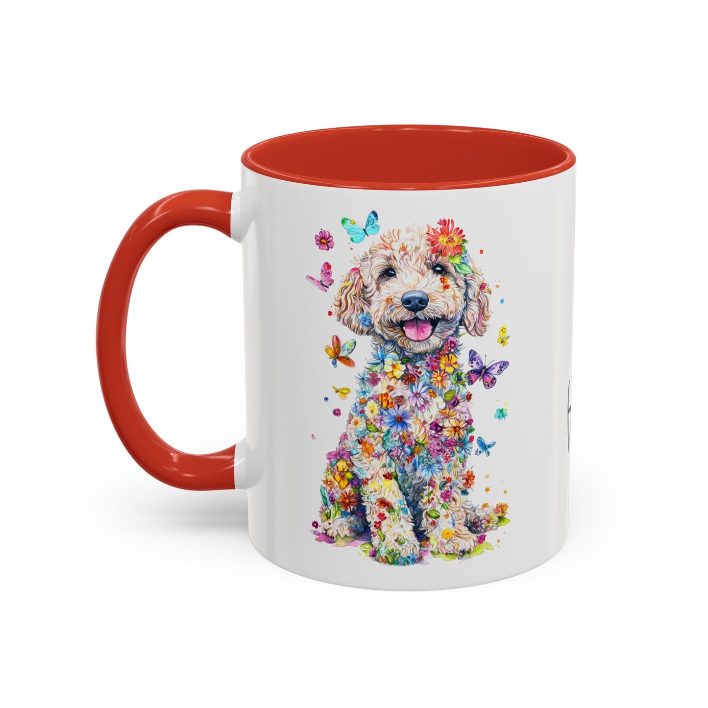 Golden Doodle / Groodle Personalized Colorful Accent Mugs, 11oz