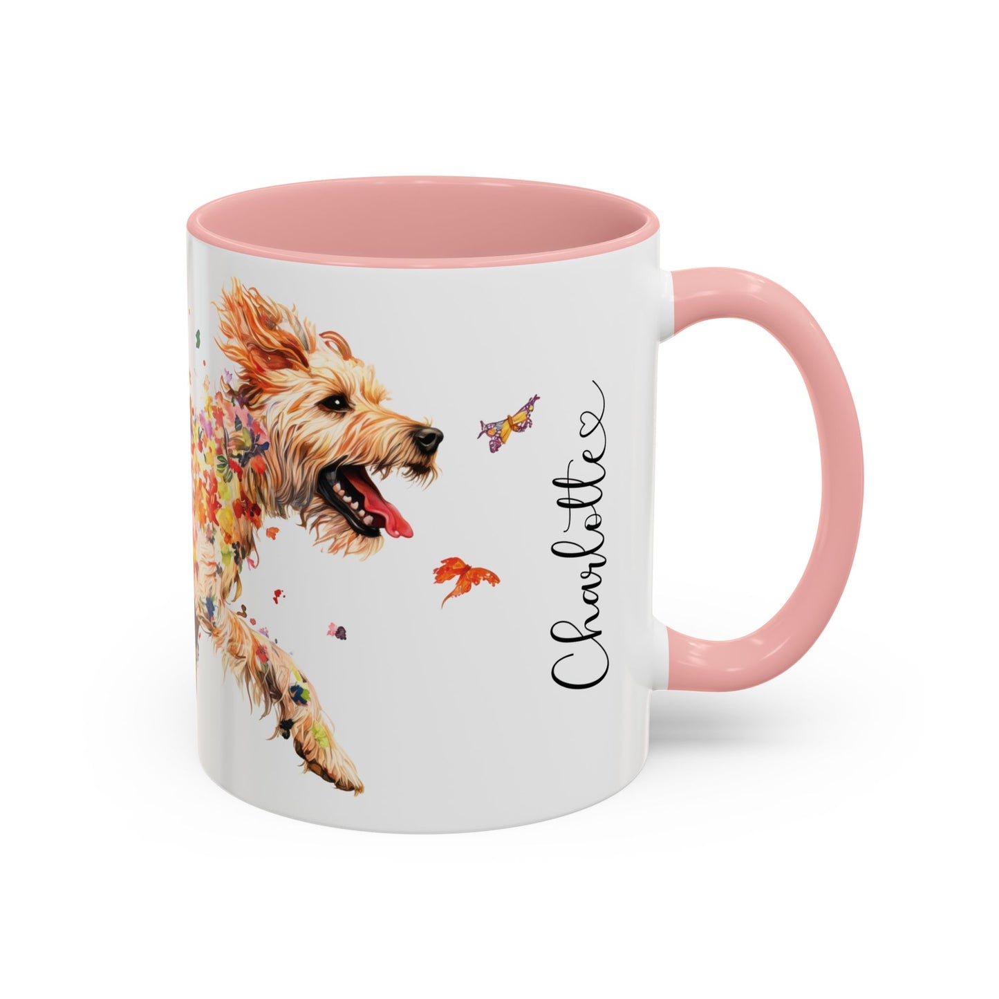 Otterhound Personalized Accent Mugs, 11oz
