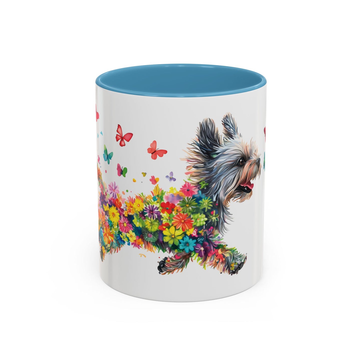Yorkshire Terrier Personalized Accent Mugs, 11oz