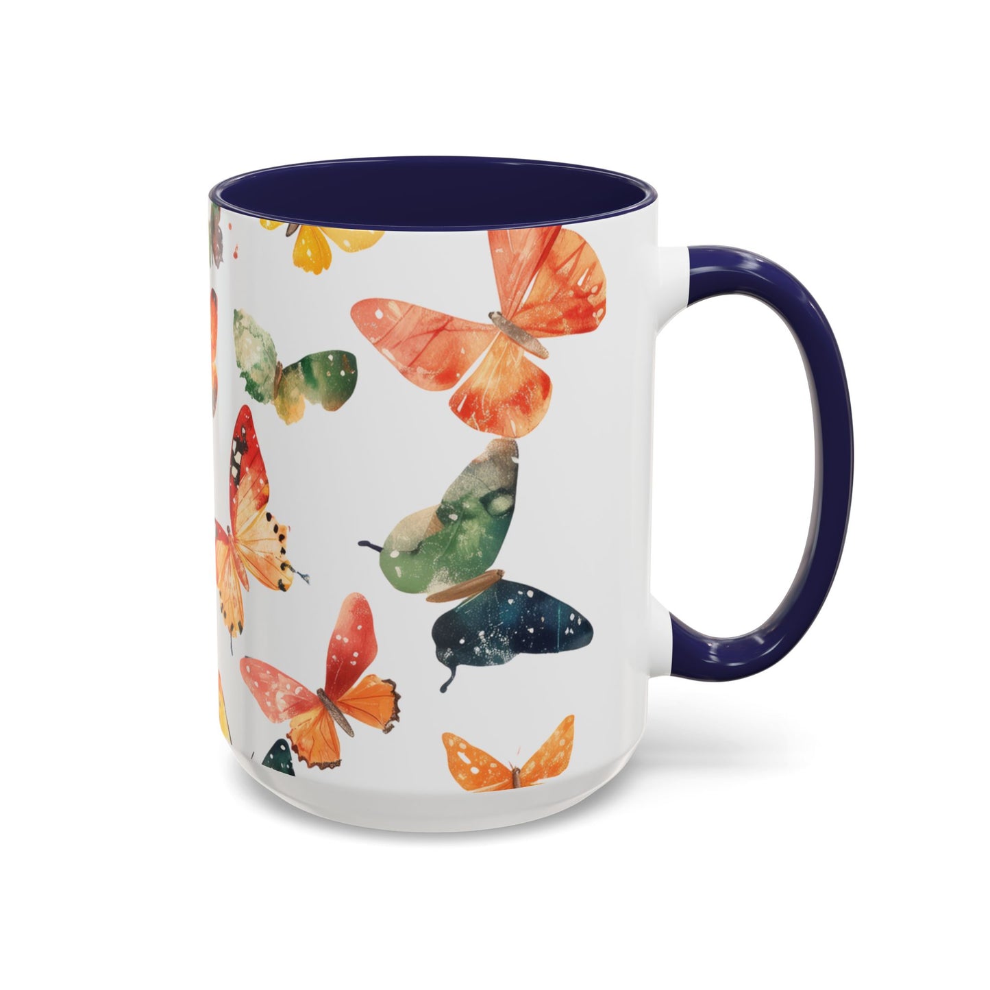 Butterfly Accent Mugs, 11oz & 15oz - USA ONLY