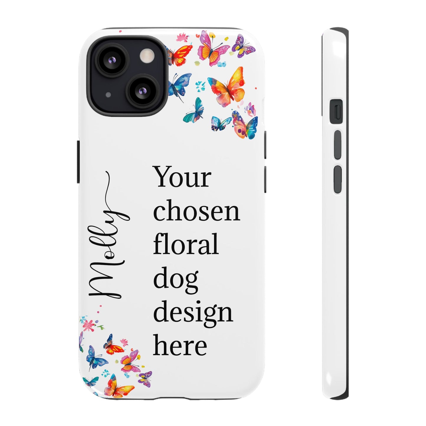 Phone Case, Personalized from ANY OF OUR DESIGNS - White case