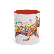 White Boxer Personalized Accent Mugs, 11oz