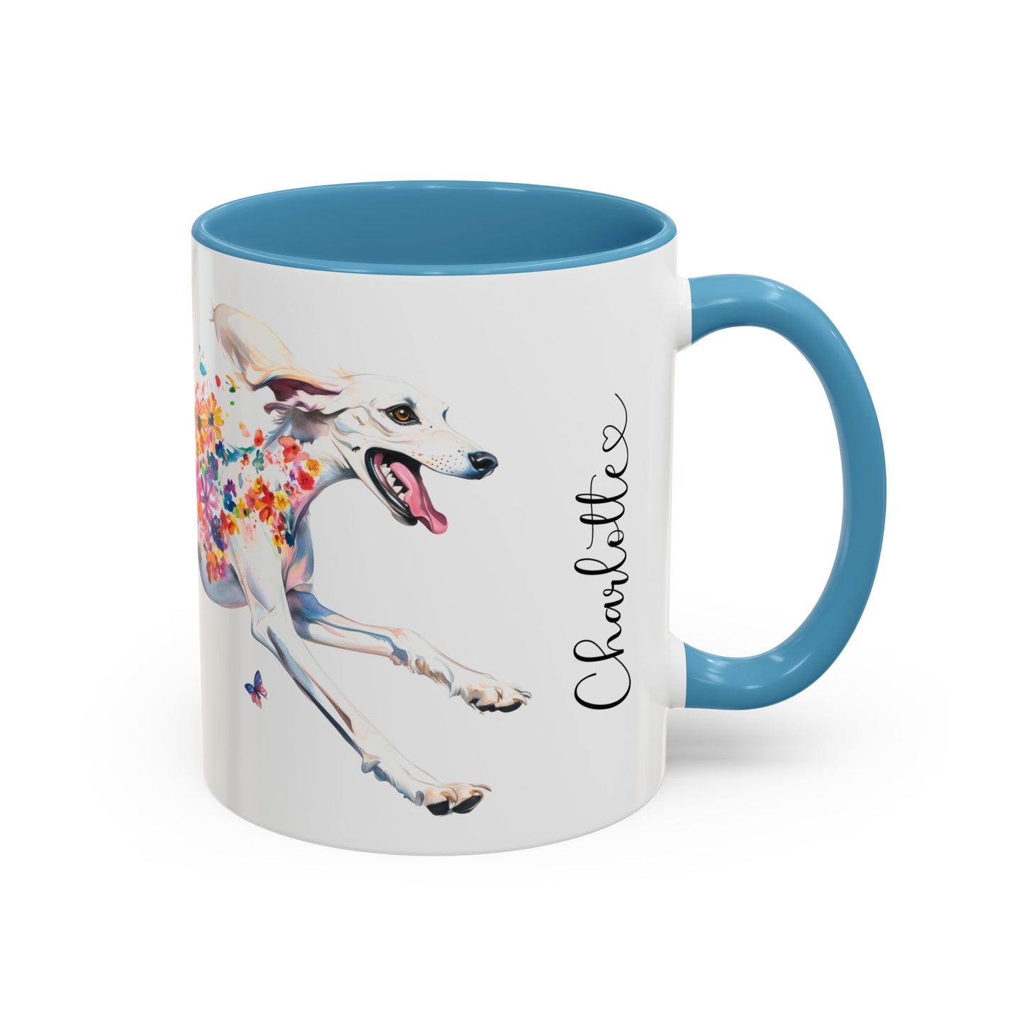 Saluki #1 Personalized Accent Mugs, 11oz