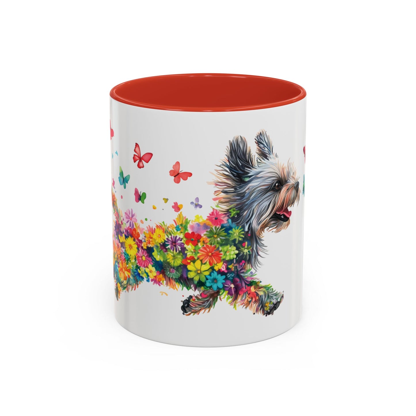 Yorkshire Terrier Personalized Accent Mugs, 11oz