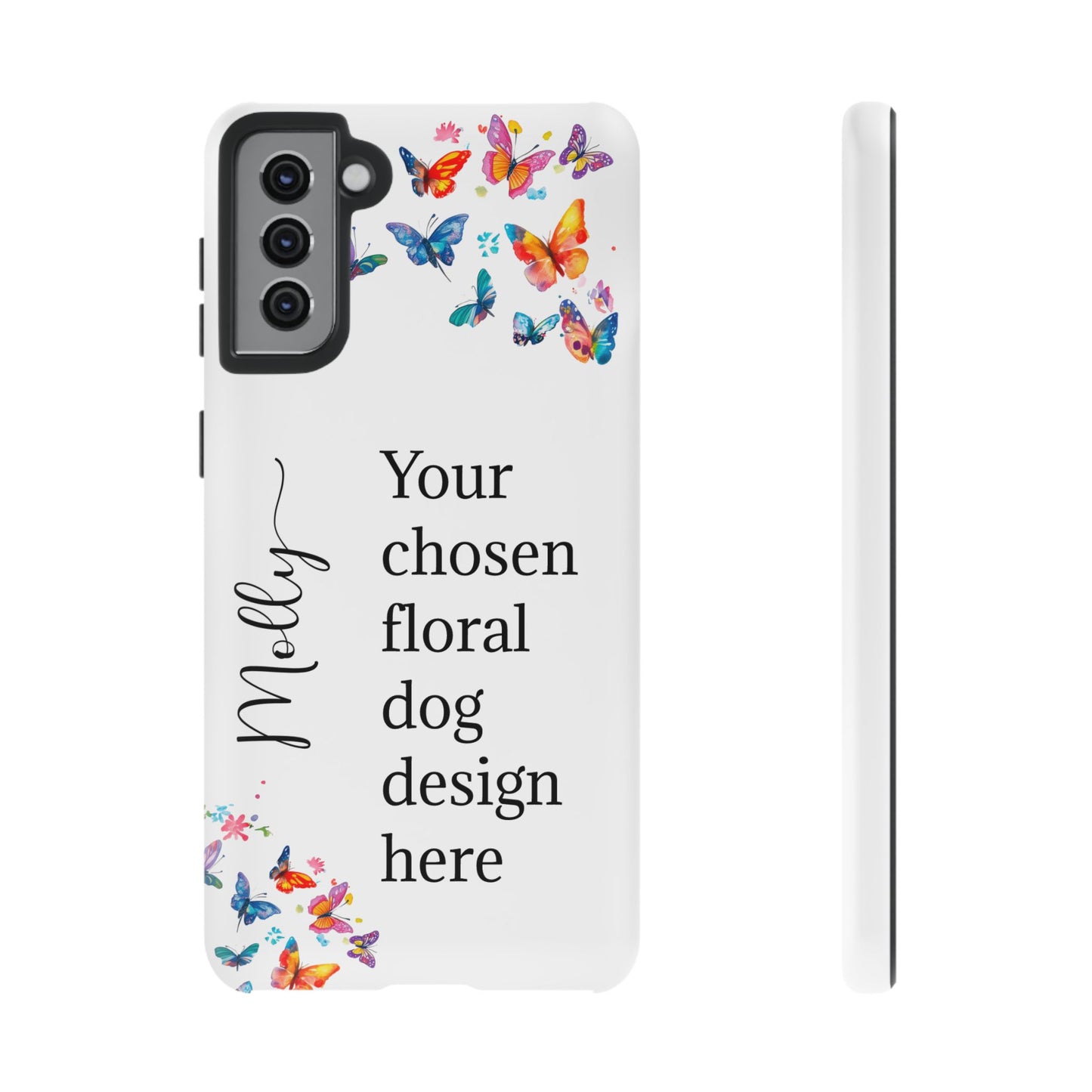 Phone Case, Personalized from ANY OF OUR DESIGNS - White case