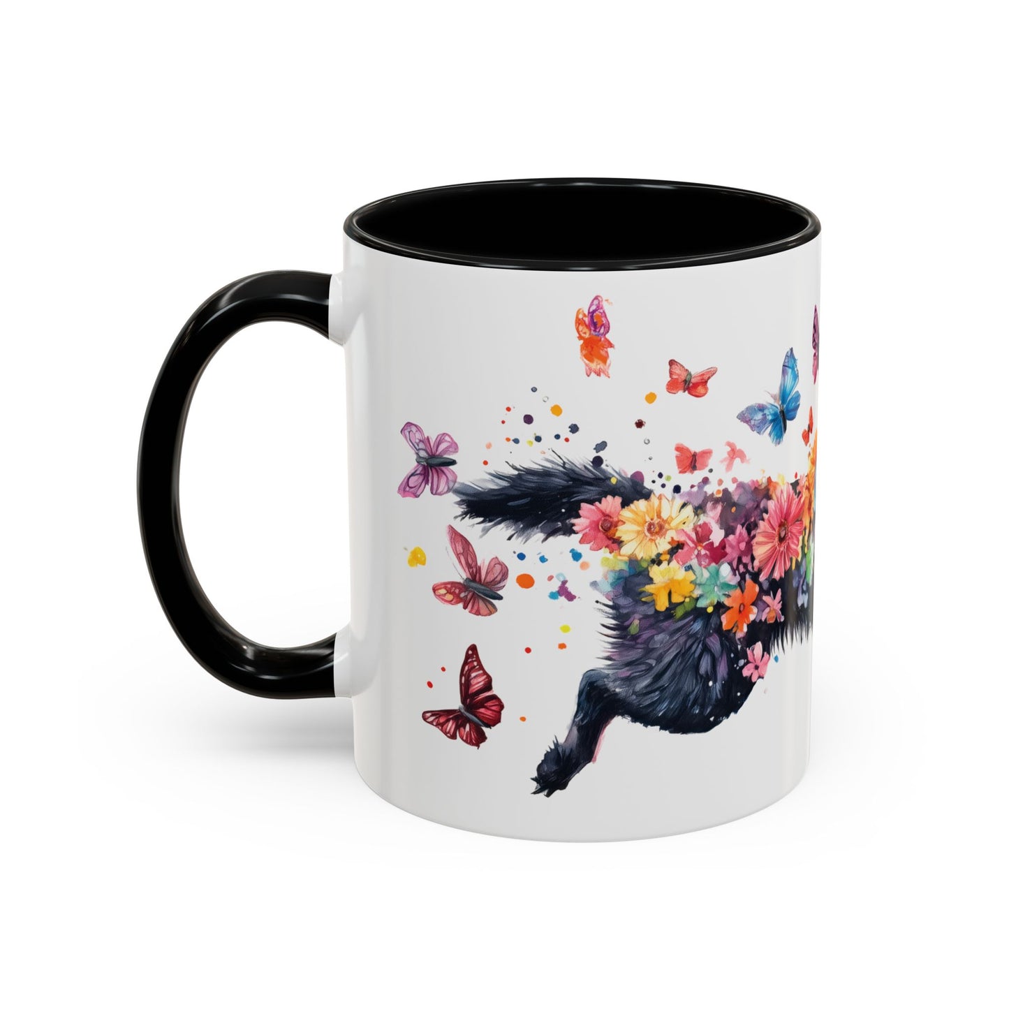 Black Shepherd Personalized Accent Mugs, 11oz
