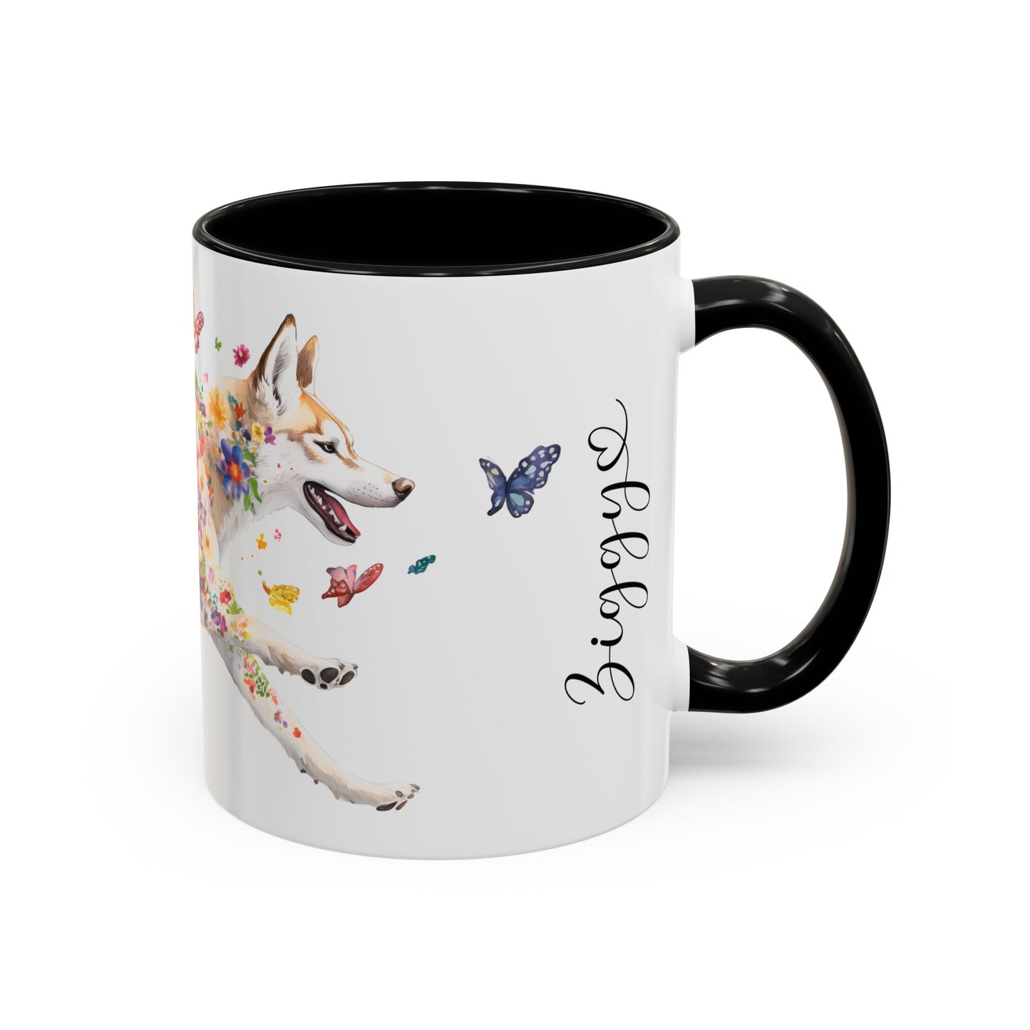 Husky #1 Personalized Accent Mugs, 11oz