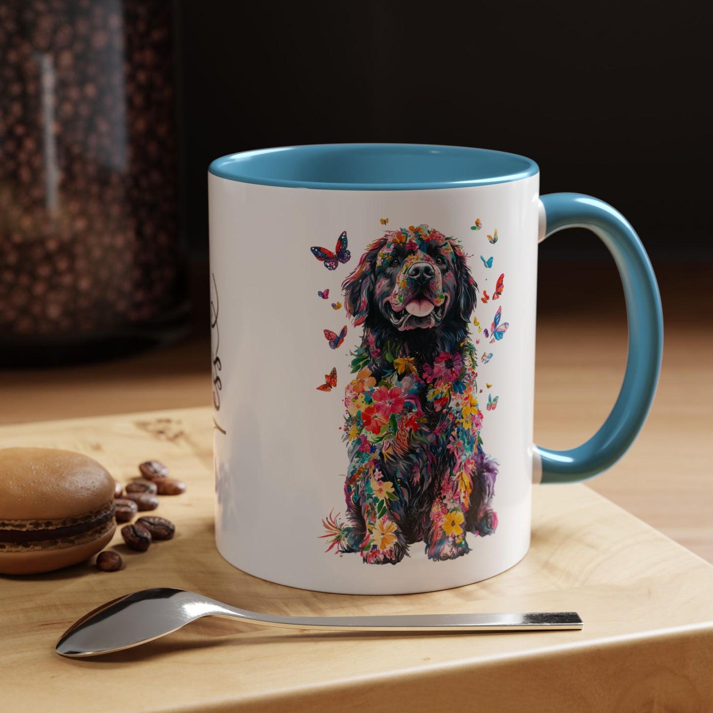 Newfoundland Personalized Colorful Accent Mugs, 11oz