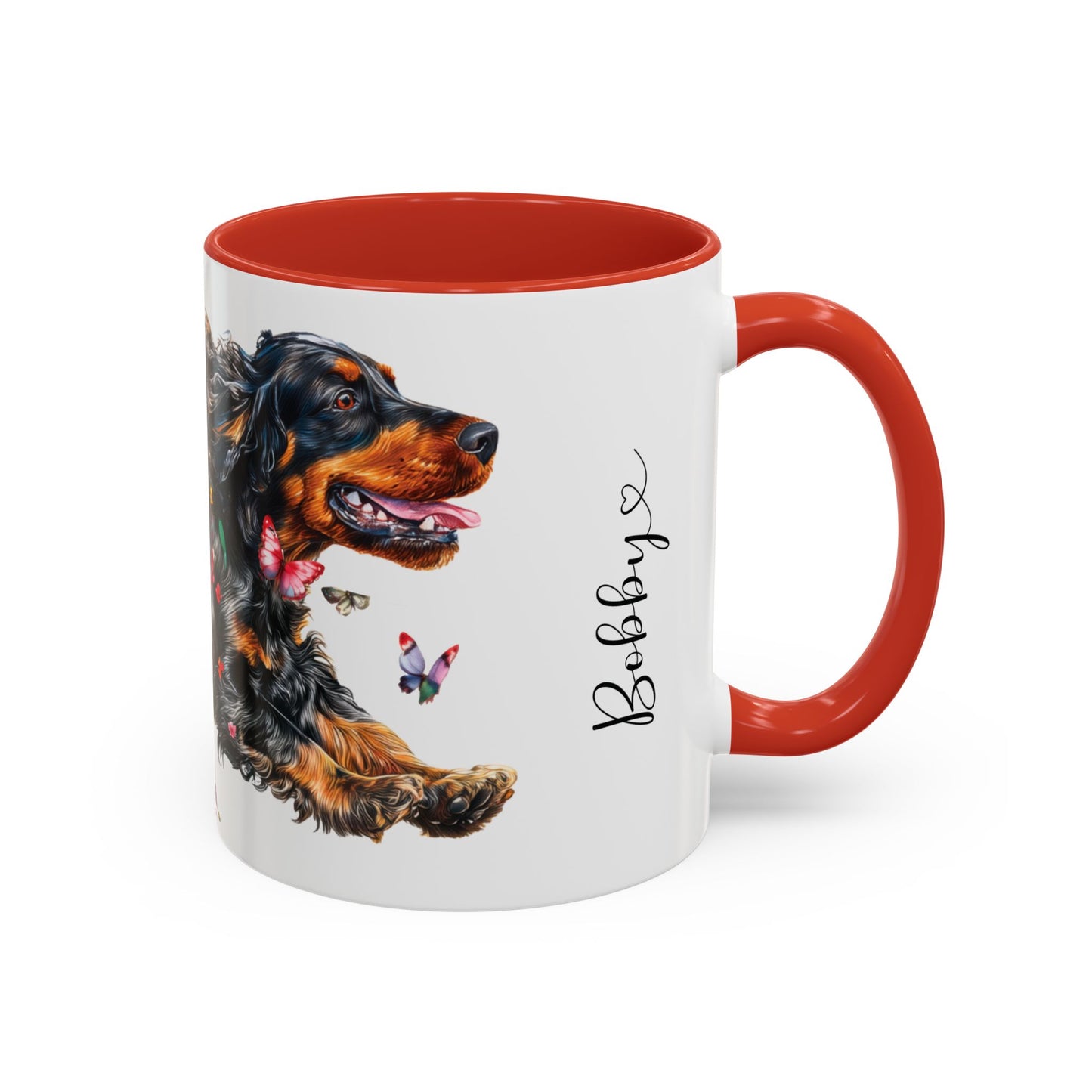 English Cocker Spaniel #3 Personalized Accent Mugs, 11oz