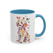 Bichon Frise Personalized Colorful Accent Mugs, 11oz