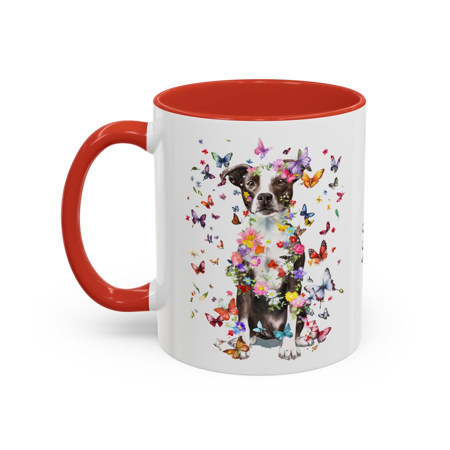 Box Terrier Personalized Colorful Accent Mugs, 11oz