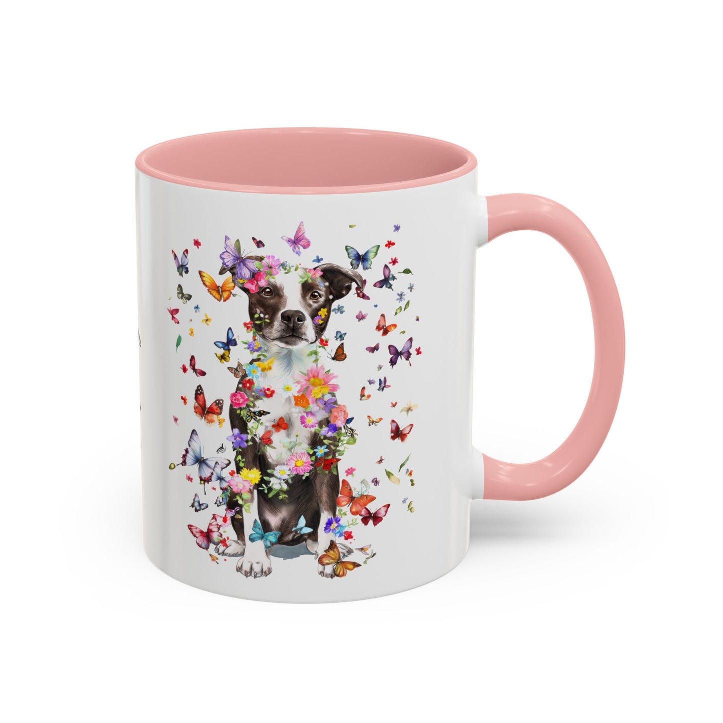 Box Terrier Personalized Colorful Accent Mugs, 11oz