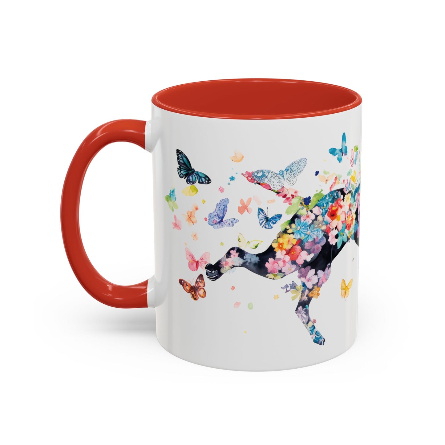 Black Boxer Personalized Accent Mugs, 11oz