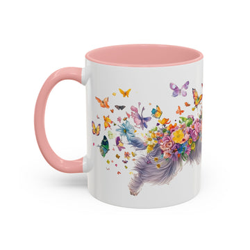 Peekingese #2 Personalized Accent Mugs, 11oz