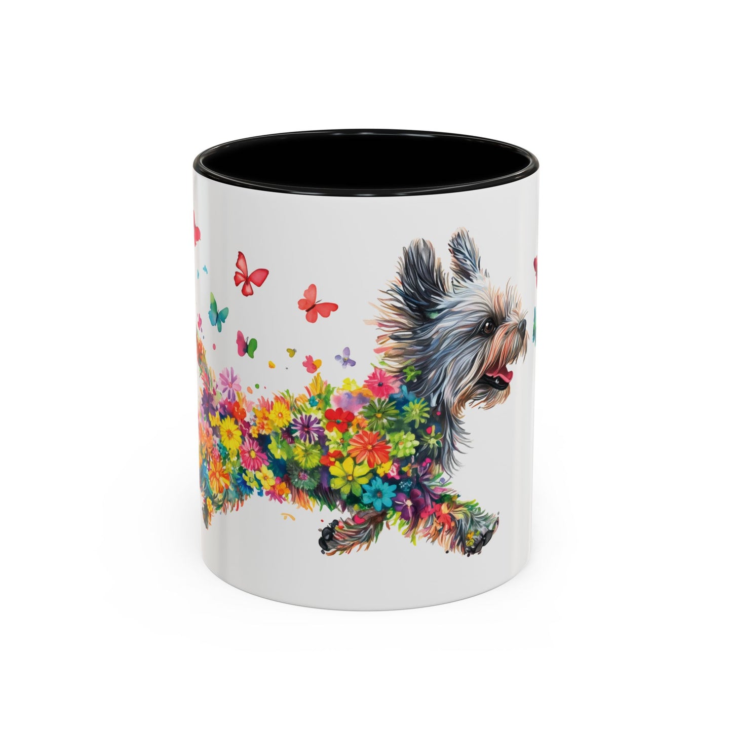 Yorkshire Terrier Personalized Accent Mugs, 11oz