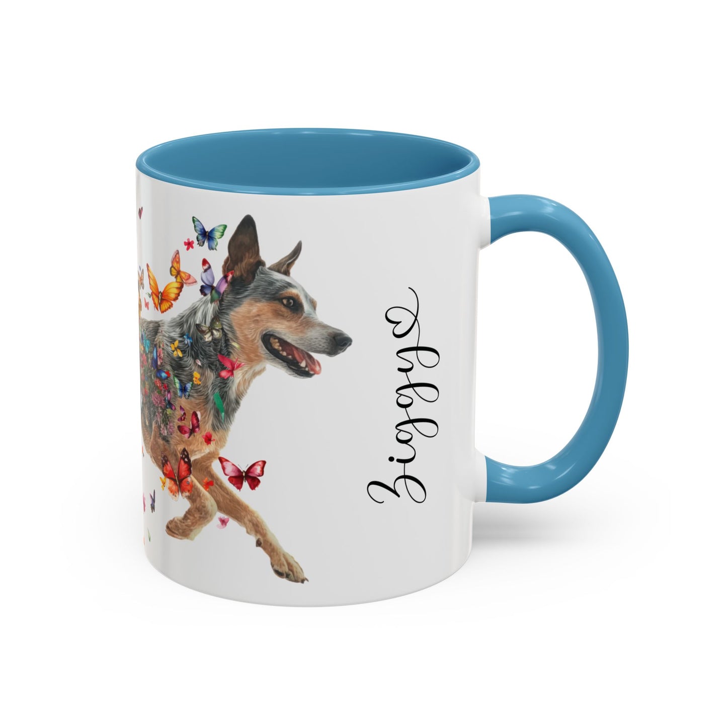 Blue Heeler Personalized Accent Mugs, 11oz