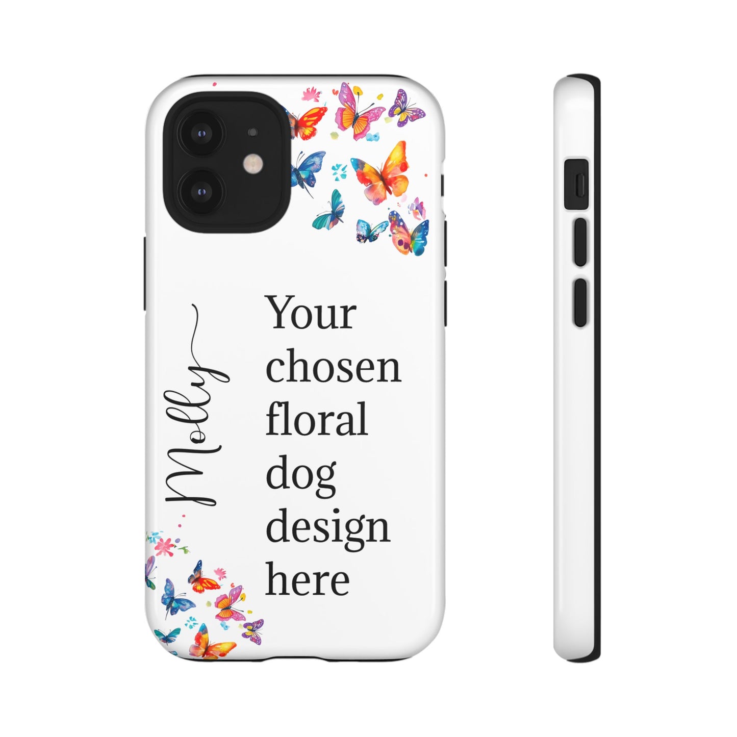 Phone Case, Personalized from ANY OF OUR DESIGNS - White case
