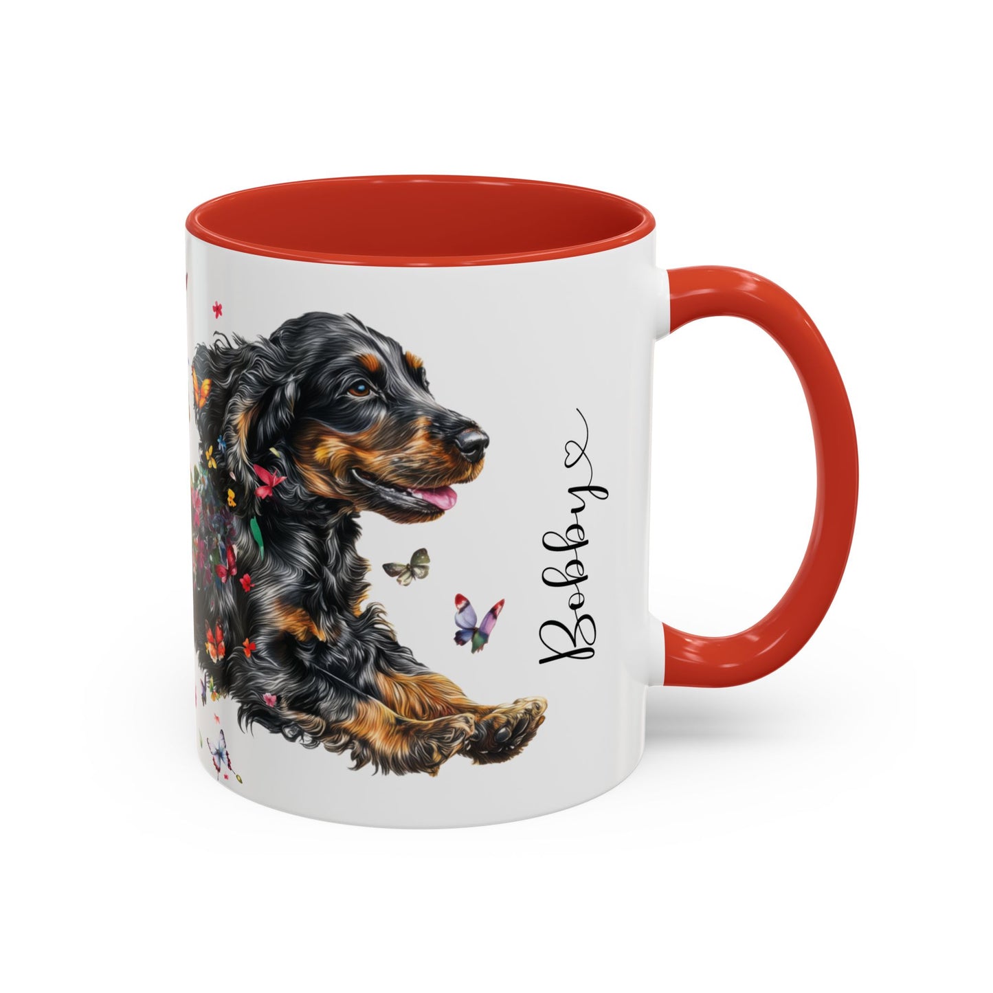 English Cocker Spaniel #4 Personalized Accent Mugs, 11oz