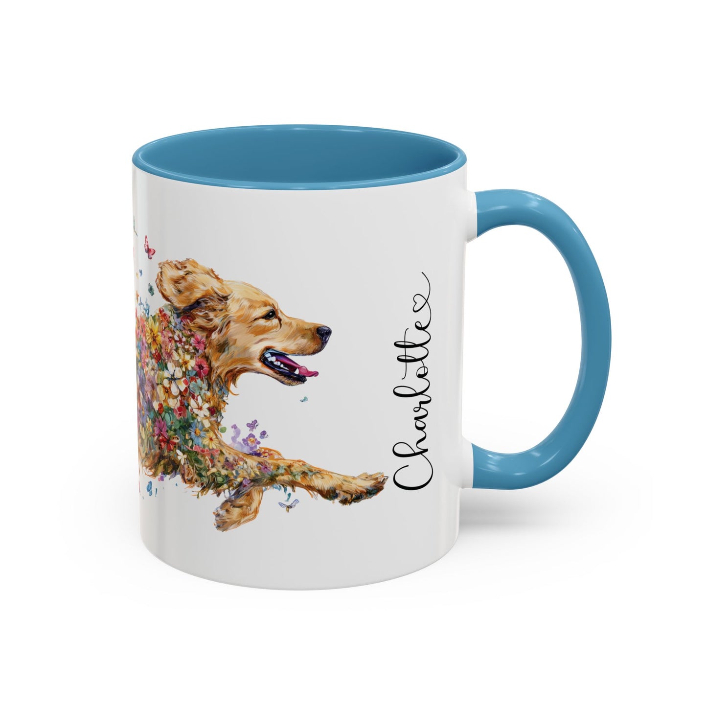 Golden Retriever #2 Retriever Personalized Accent Mugs, 11oz