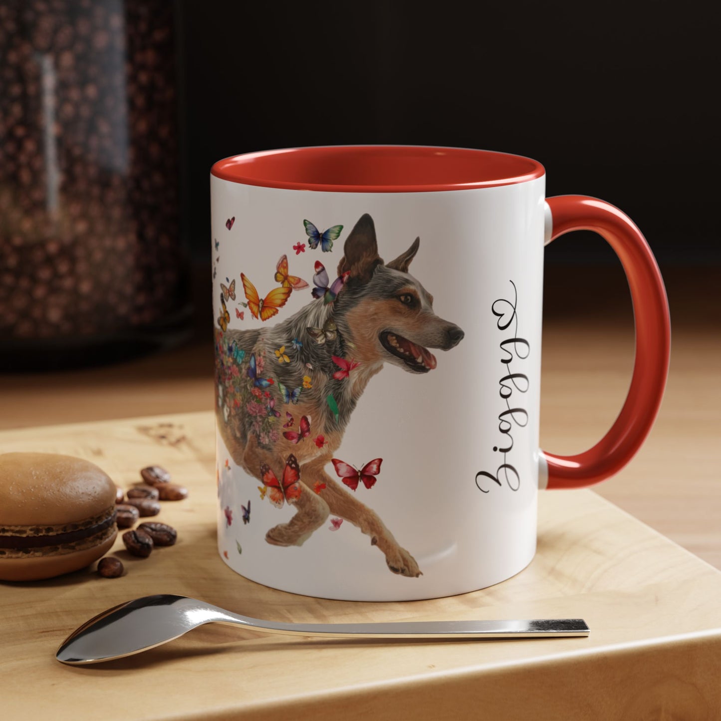 Blue Heeler Personalized Accent Mugs, 11oz