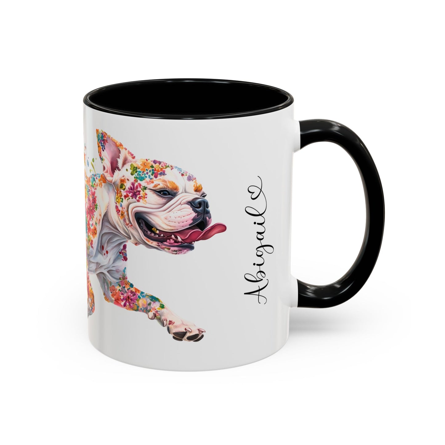 American Bulldog Personalized Accent Mugs, 11oz