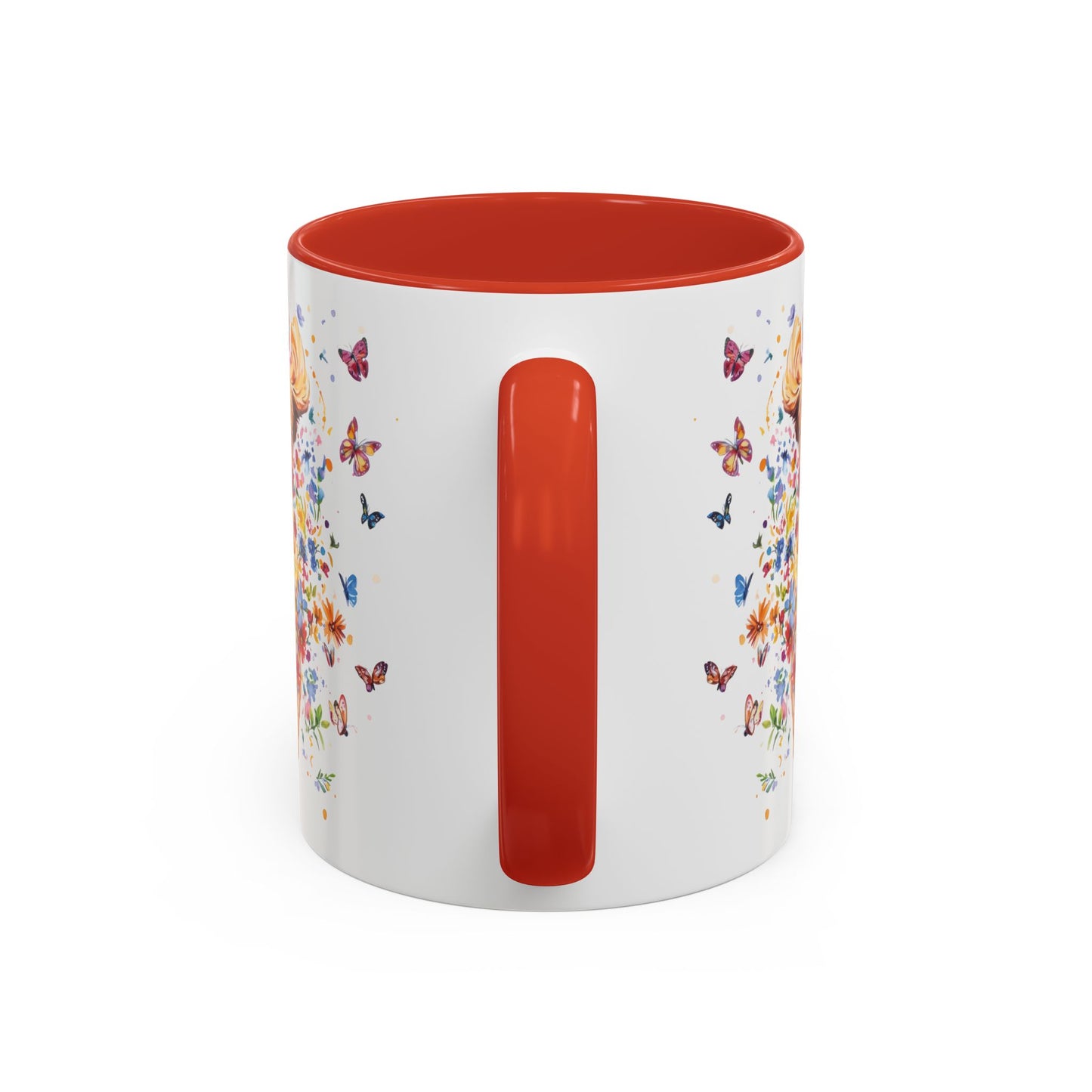 Golden Retriever #3 Personalized Accent Mugs, 11oz